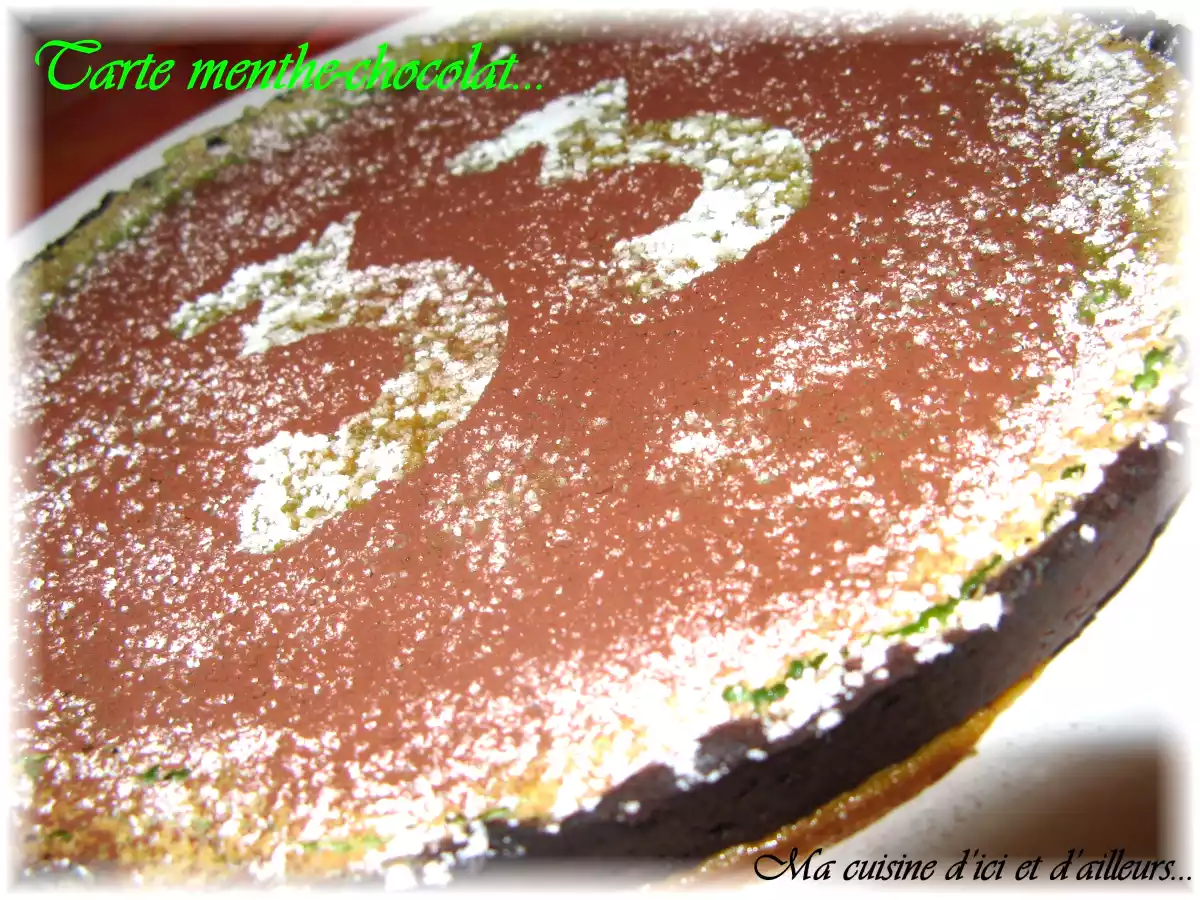 Tarte menthe chocolat...