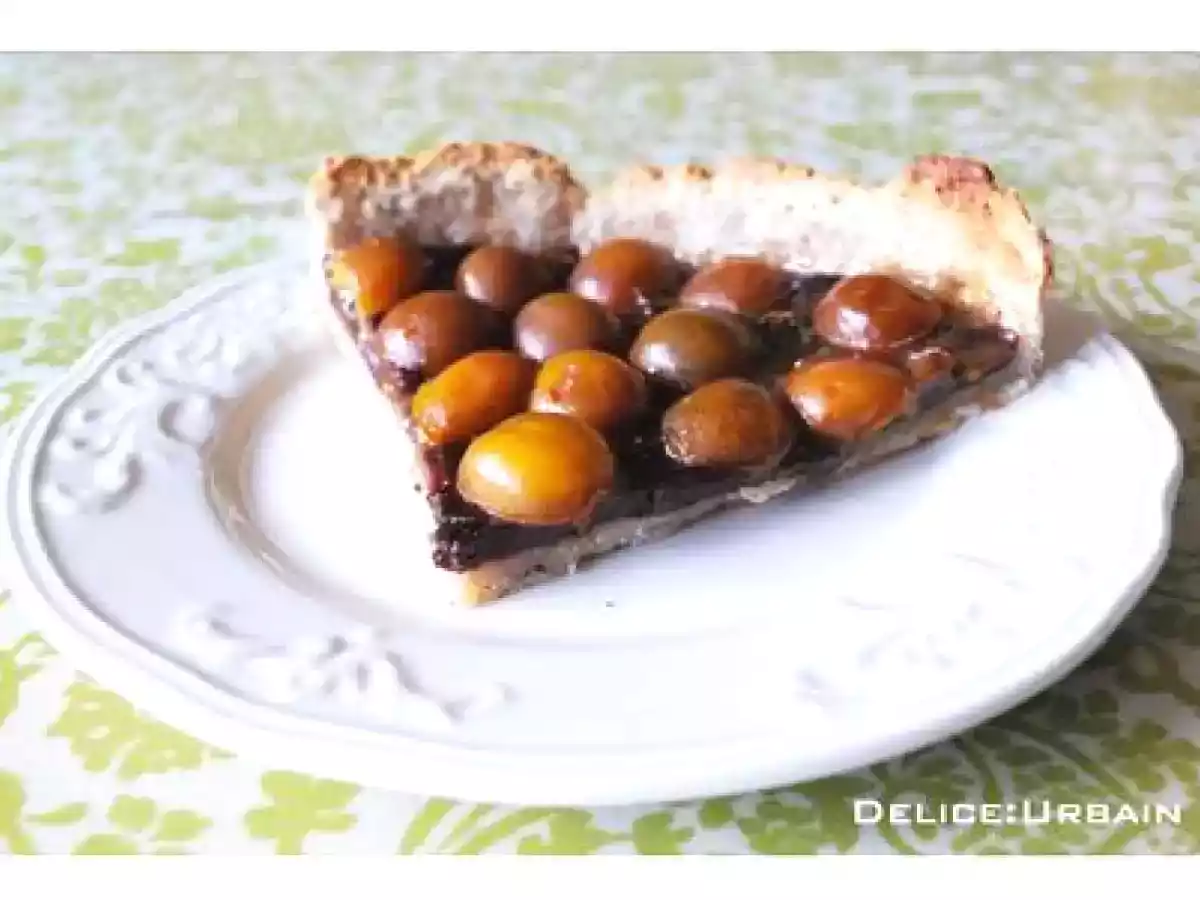 Tarte MIRABELLE et CHOCOLAT!