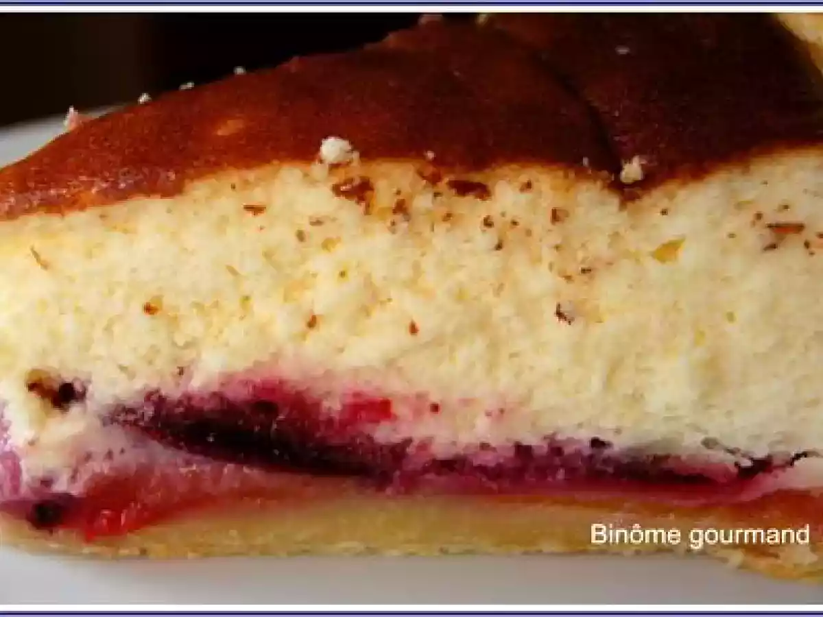 Tarte mousseuse aux prunes rouges et au fromage blanc - photo 5