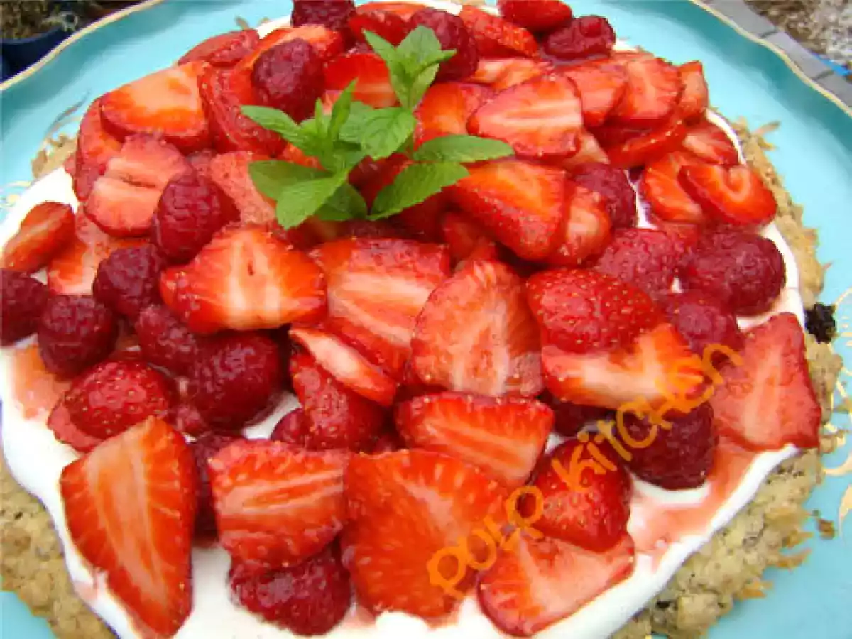 Tarte muesli aux fruits rouges