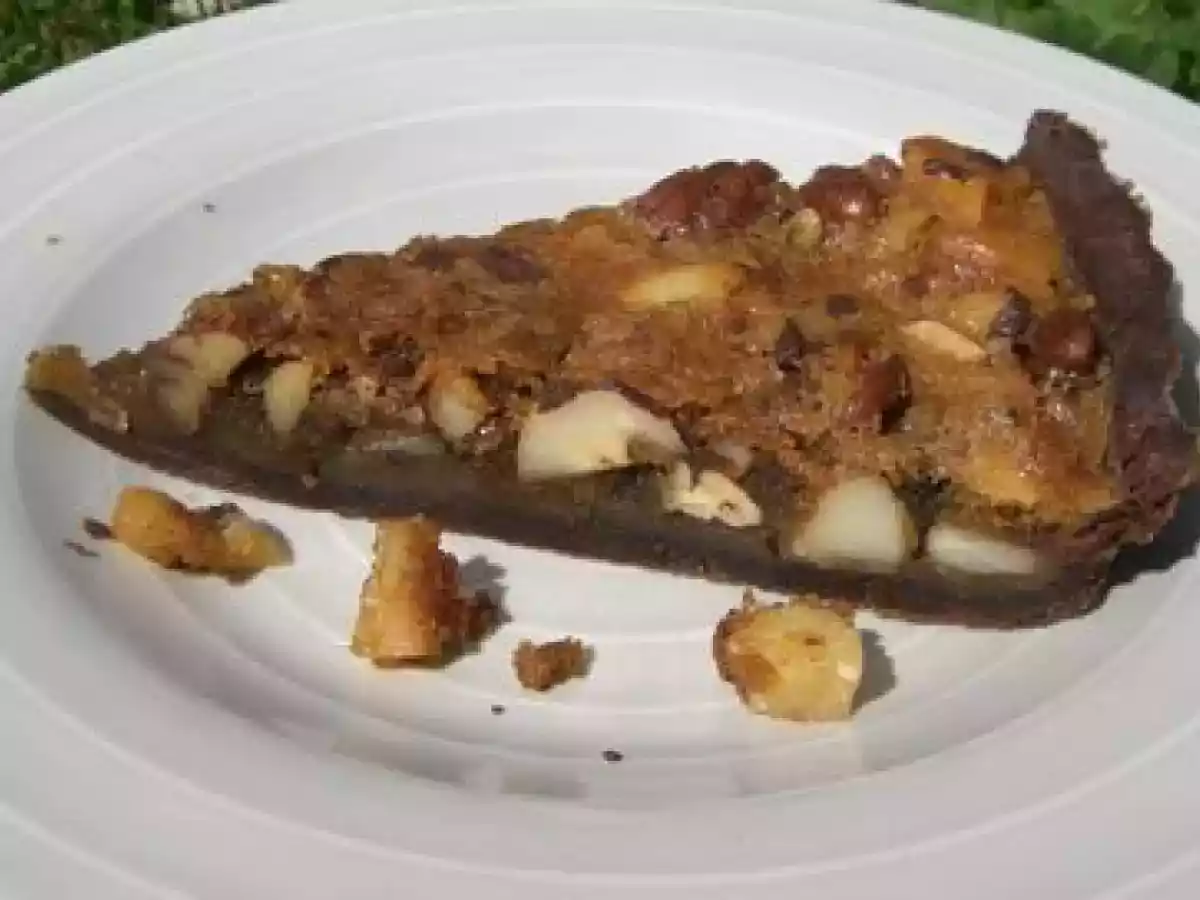 Tarte noix aux noix du Brésil et pécan, érable et chocolat...ETHIQUABLE