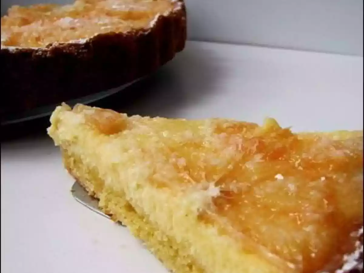 Tarte noix de coco et pamplemousse rose