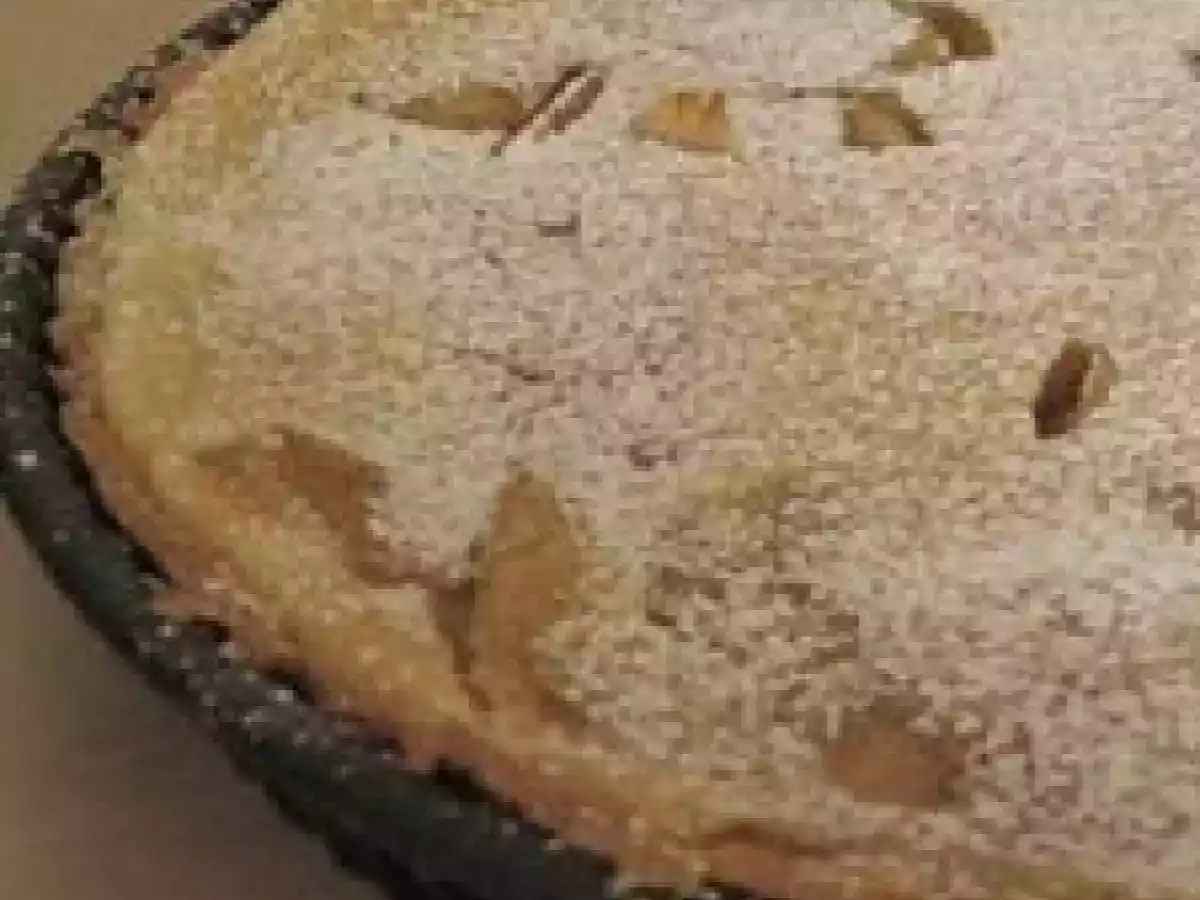 Tarte normande aux pommes d'Eric Kayser, avec une pâte sablée aux amandes...hummm