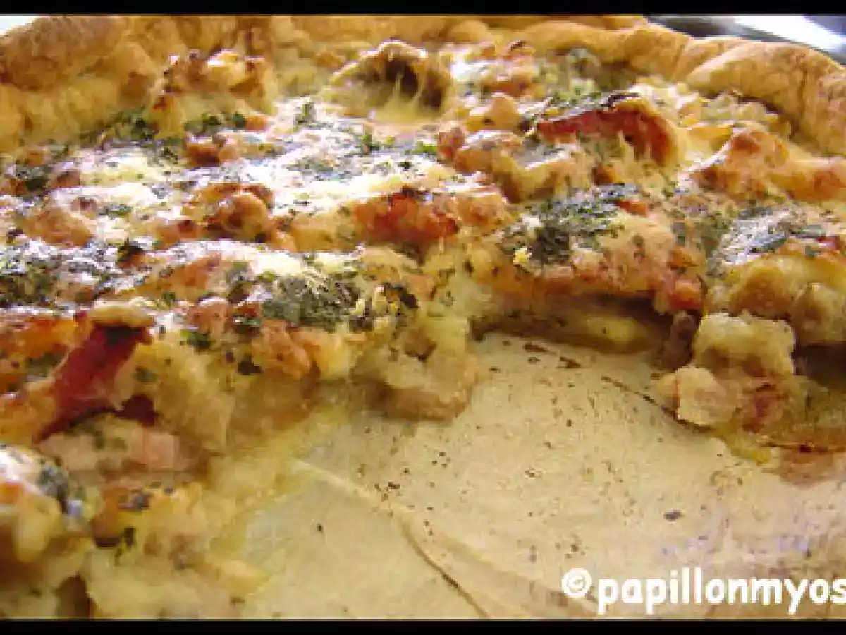 TARTE OIGNONS LARDONS & CHAMPIGNONS - photo 2