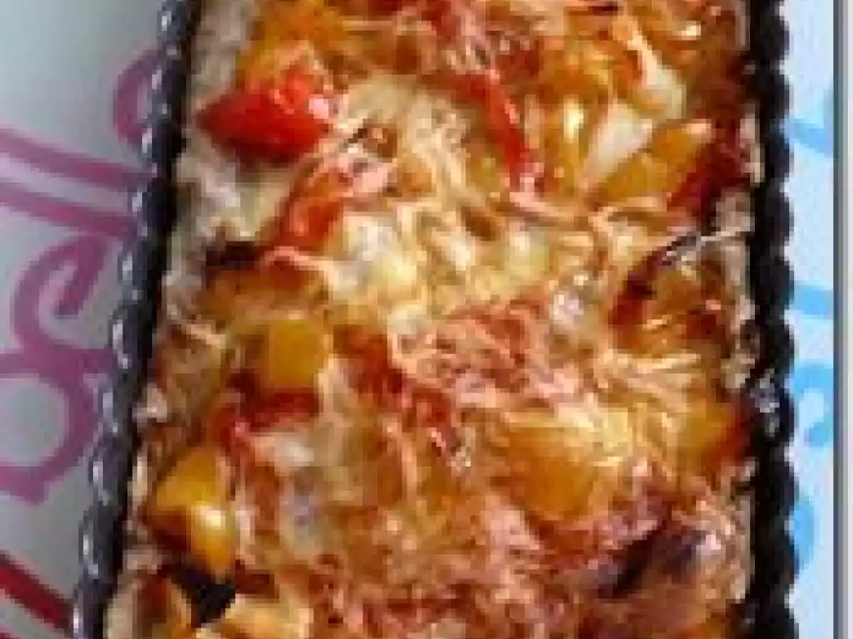 Tarte oignons / poivrons