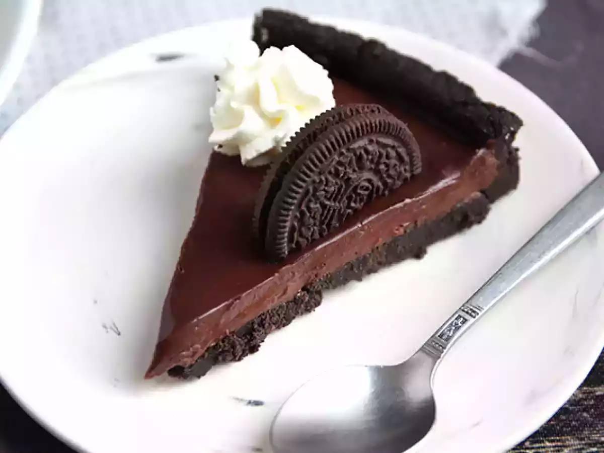 Tarte Oreo et chocolat sans cuisson - photo 3