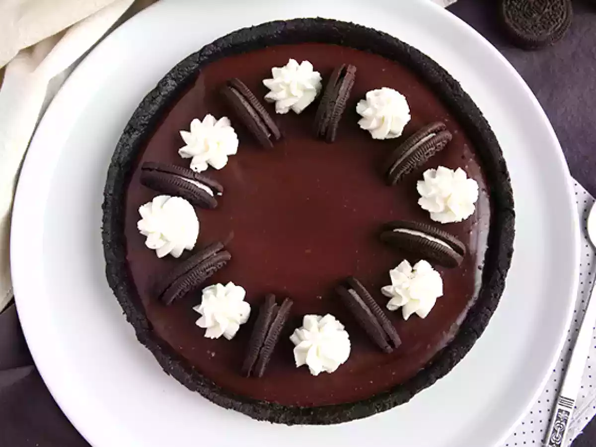 Tarte Oreo et chocolat sans cuisson - photo 4