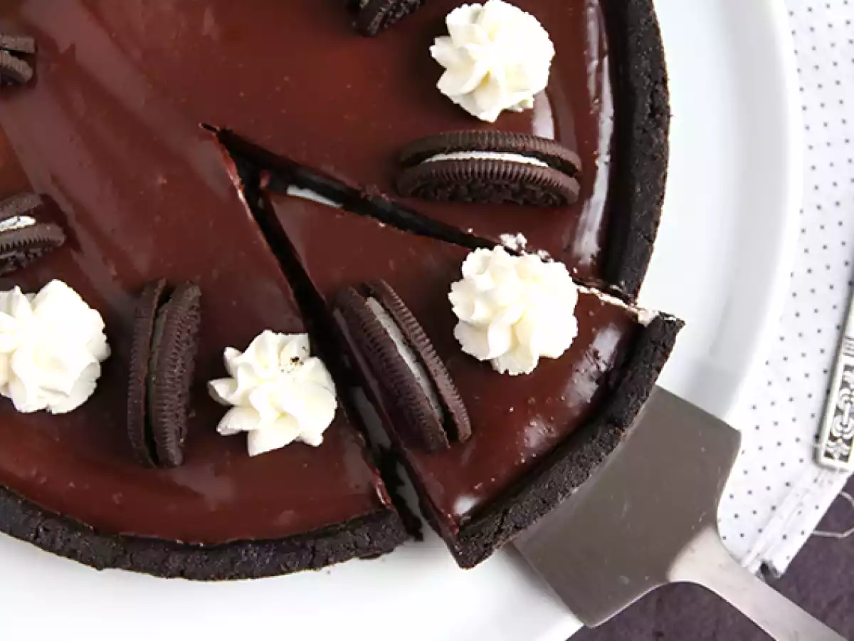 Tarte Oreo et chocolat sans cuisson - photo 5