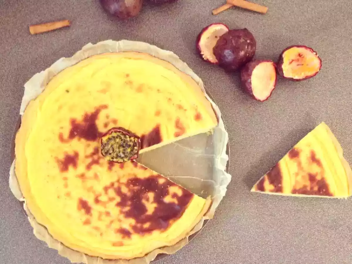 TARTE PÂTISSIÈRE AUX FRUITS DE LA PASSION