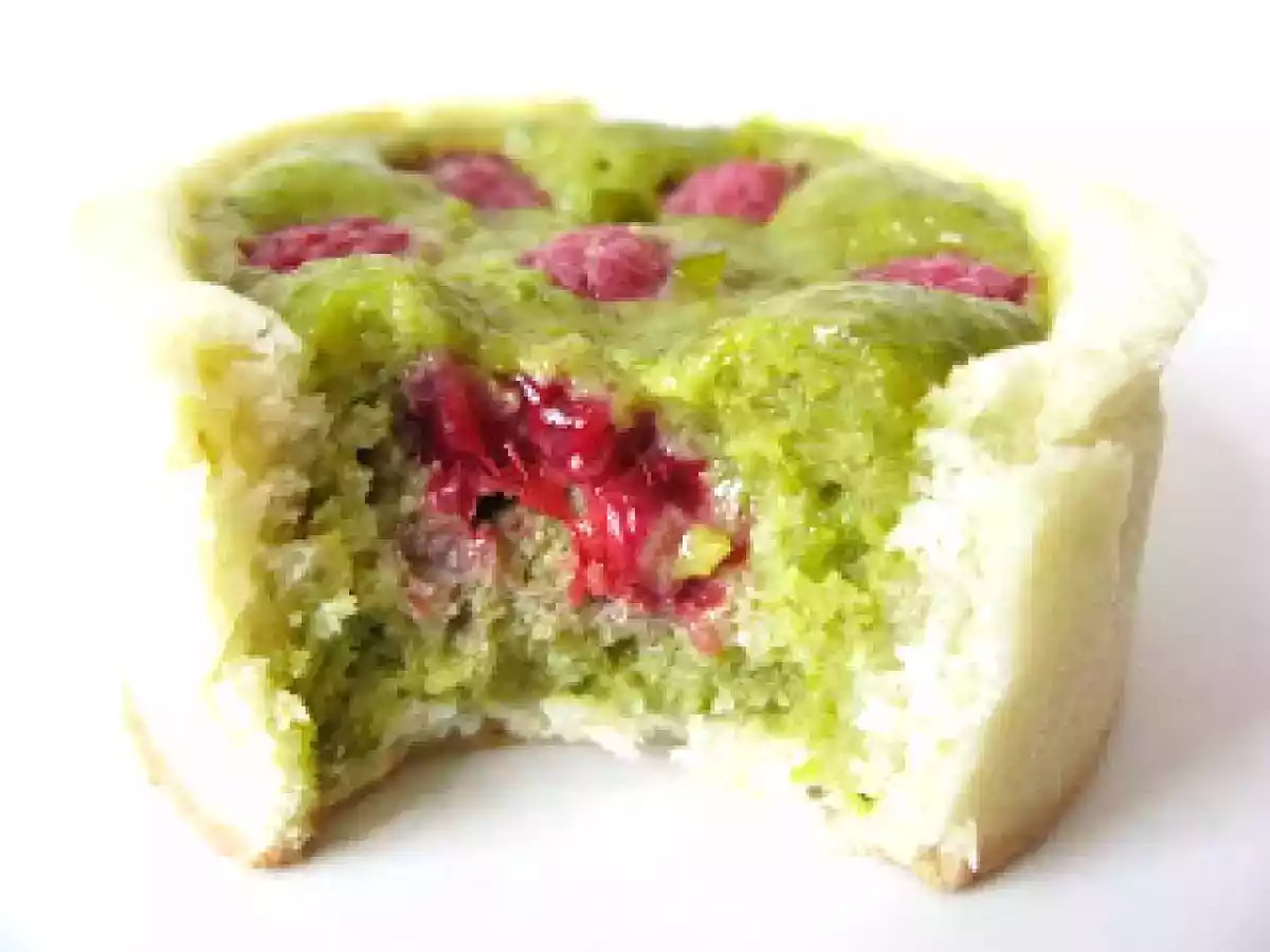 Tarte pistaches & framboises