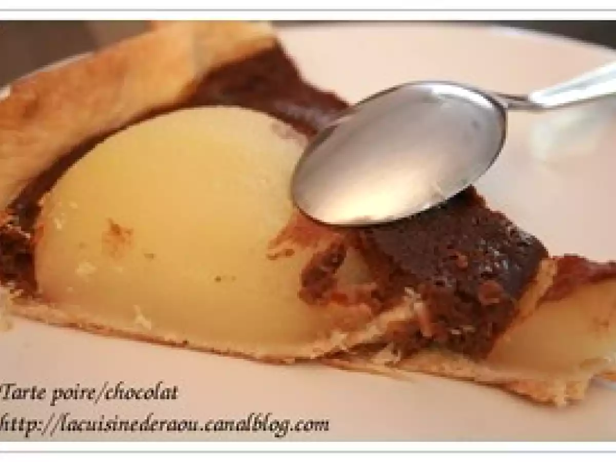 Tarte poire chocolat au lait