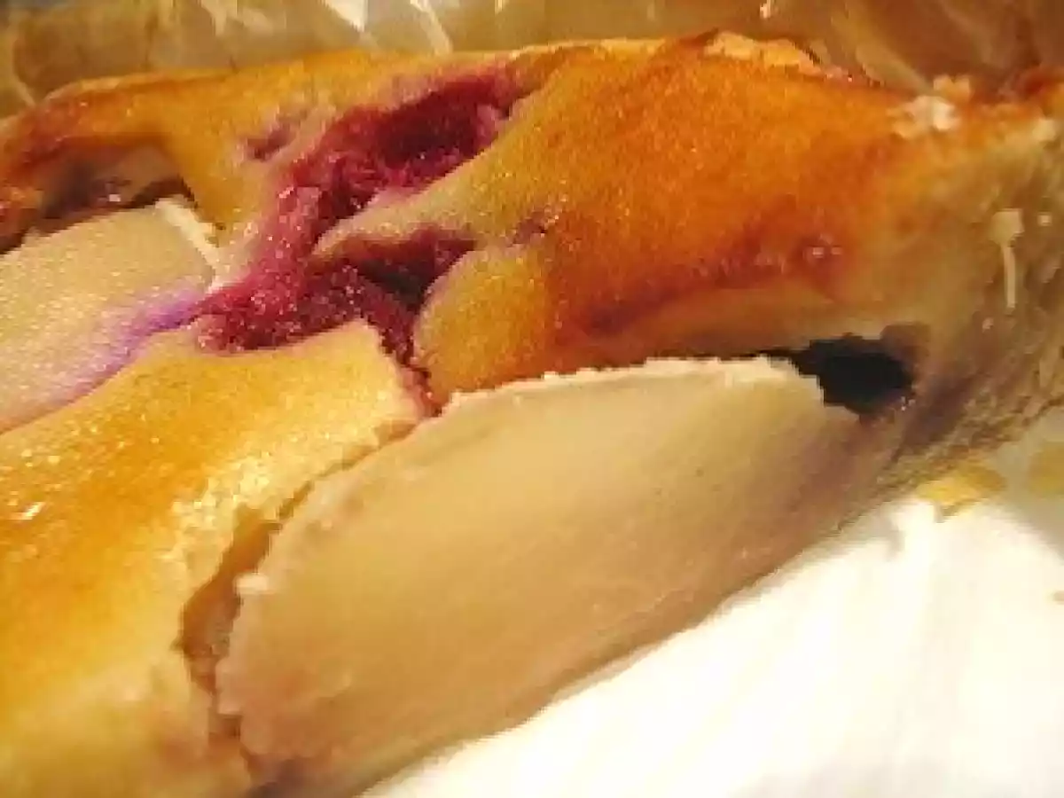 Tarte poire et framboise amandine prête en 5 minutes. - photo 5