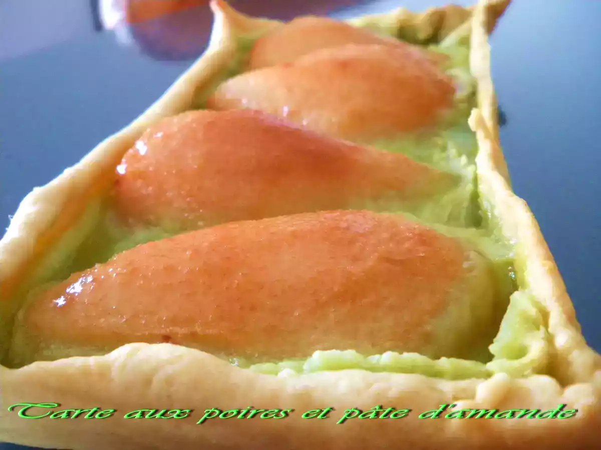 Tarte poire et pate d'amande