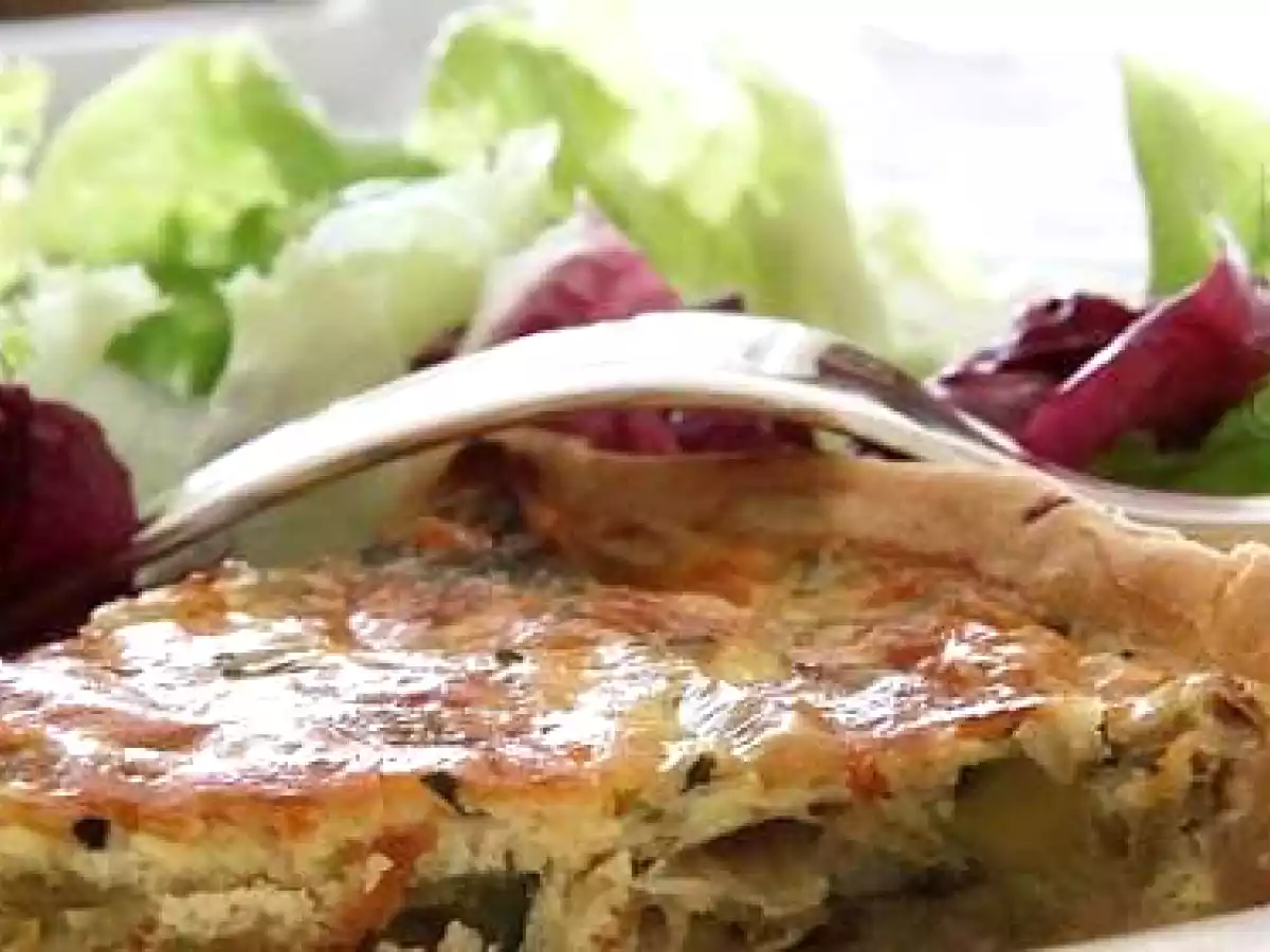 tarte poireau & courgette...