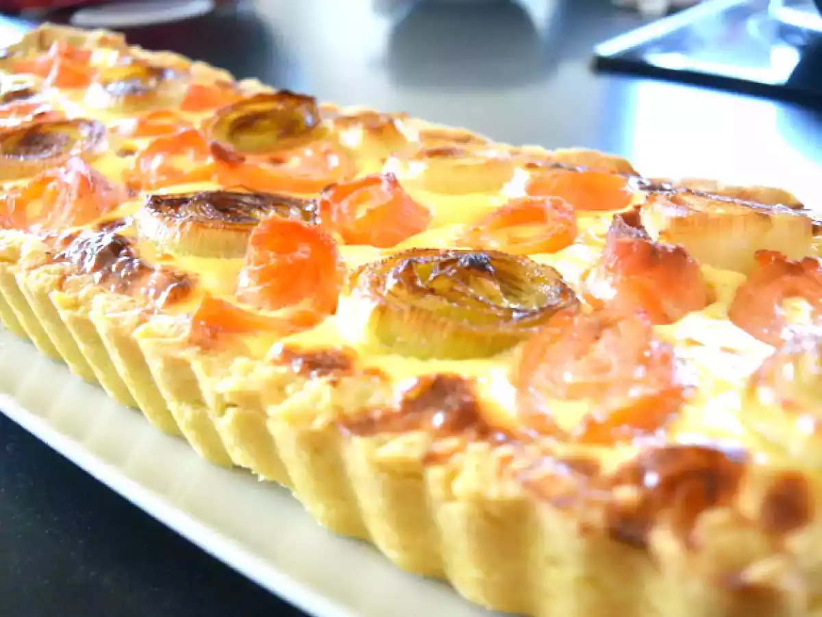 Tarte poireau saumon sur chèvre frais !!! - photo 2