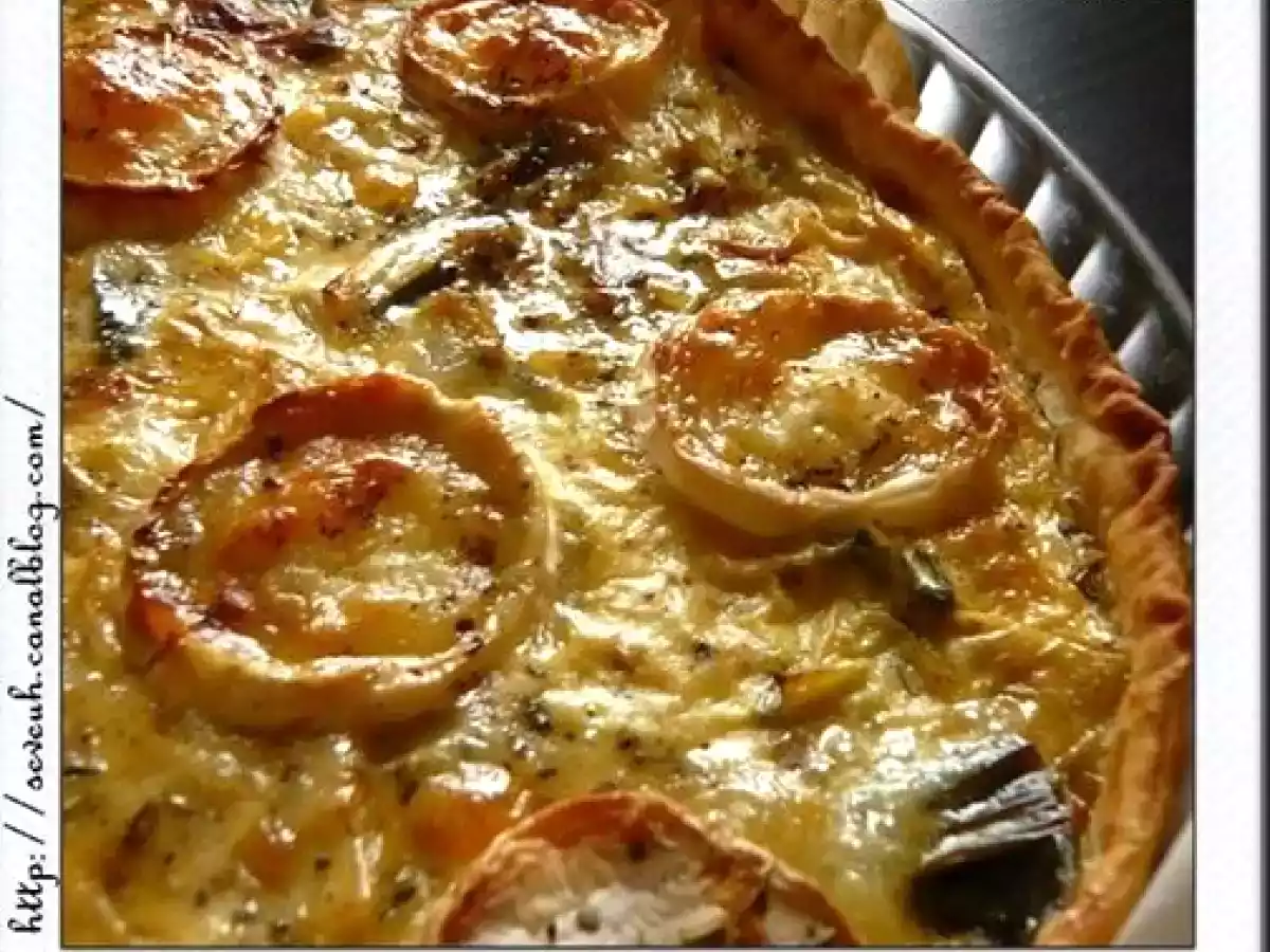 Tarte poireaux chèvre