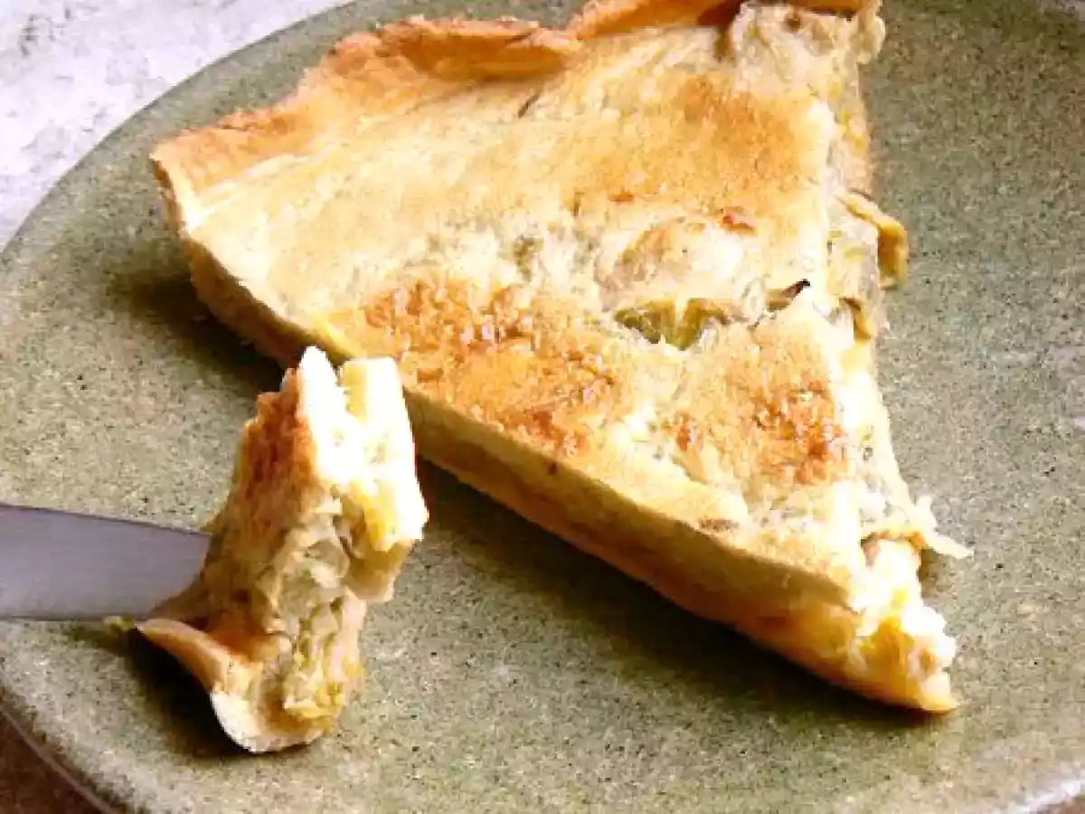 Tarte poireaux crème d'avocat