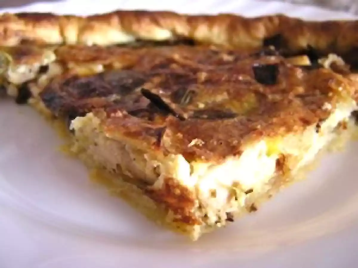 Tarte poireaux-saumon