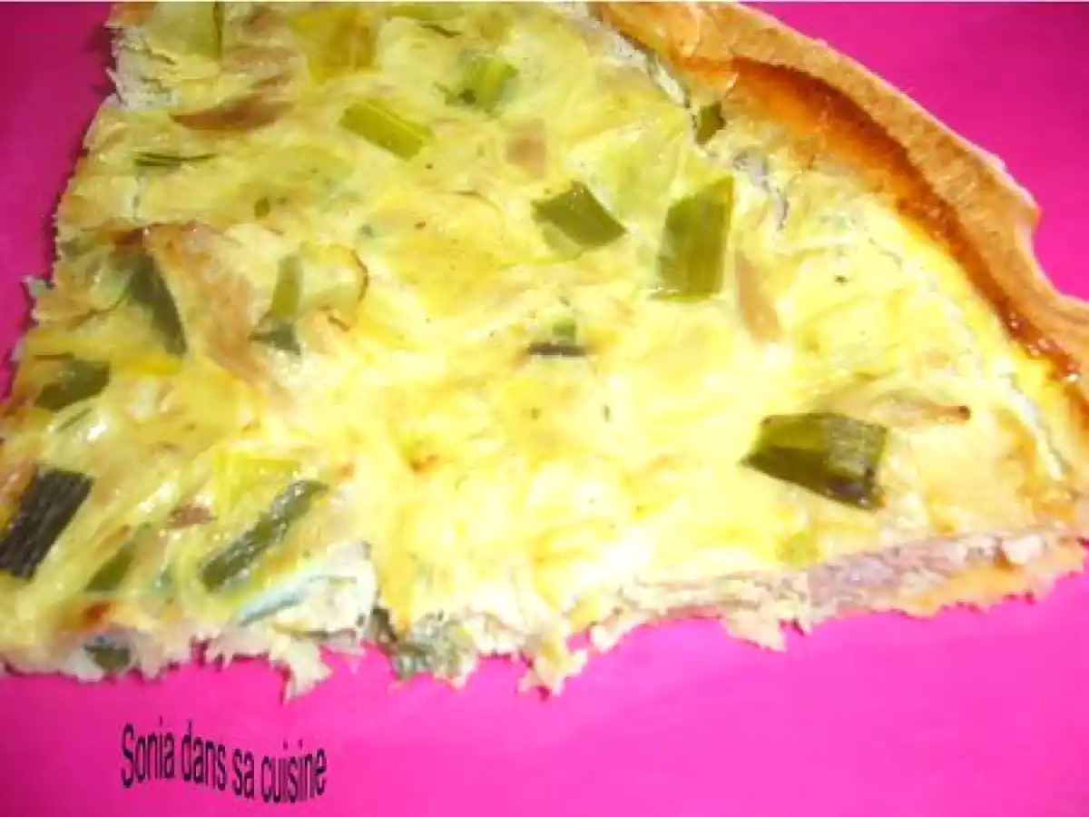 TARTE POIREAUX THON OIGNONS