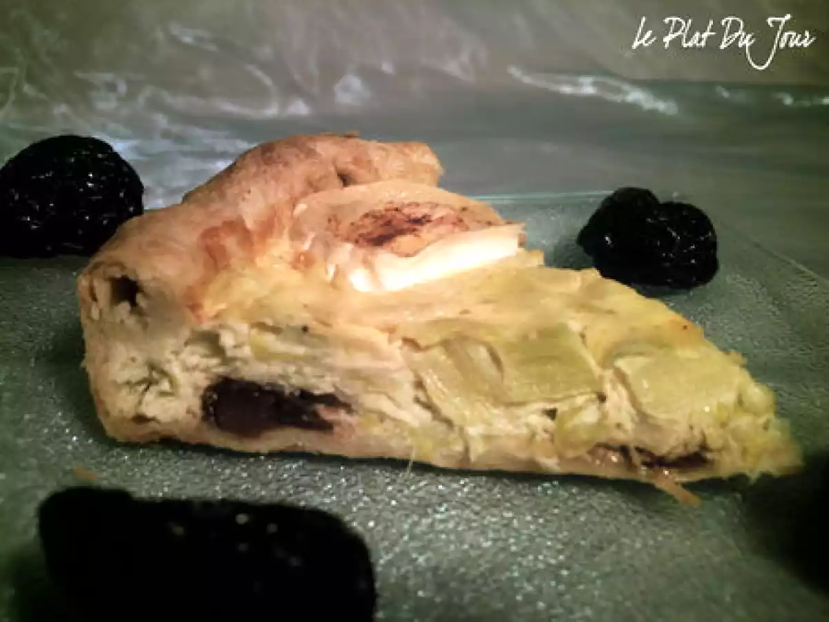 Tarte poireaux/pruneaux au chèvre - photo 2