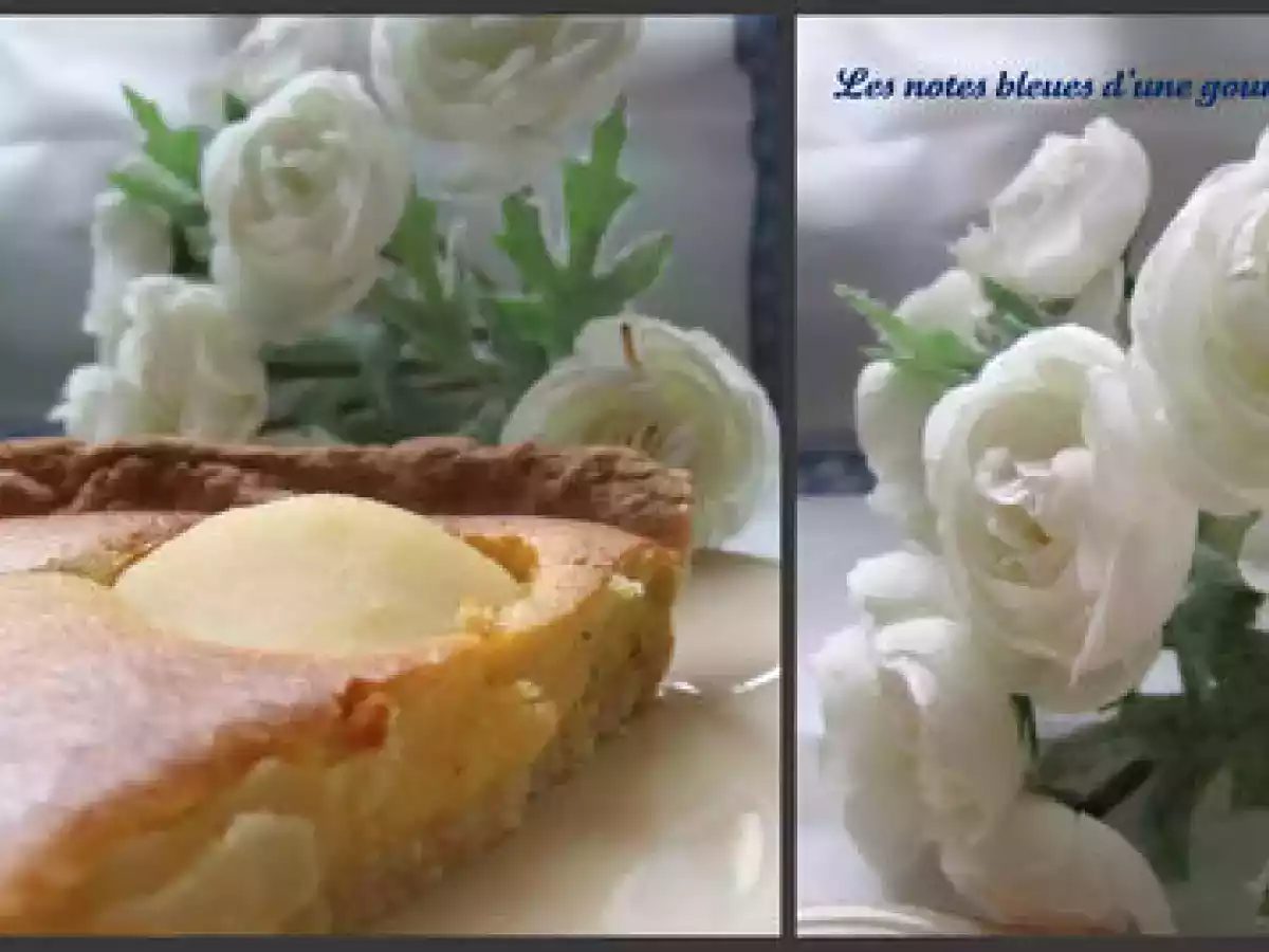 Tarte poires amandes et crème de nougat blanc - photo 3