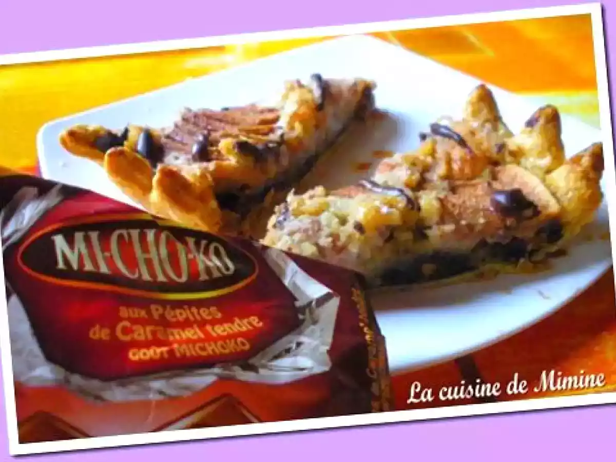 Tarte poires-frangipane sur lit de chocolat au michoko - photo 3