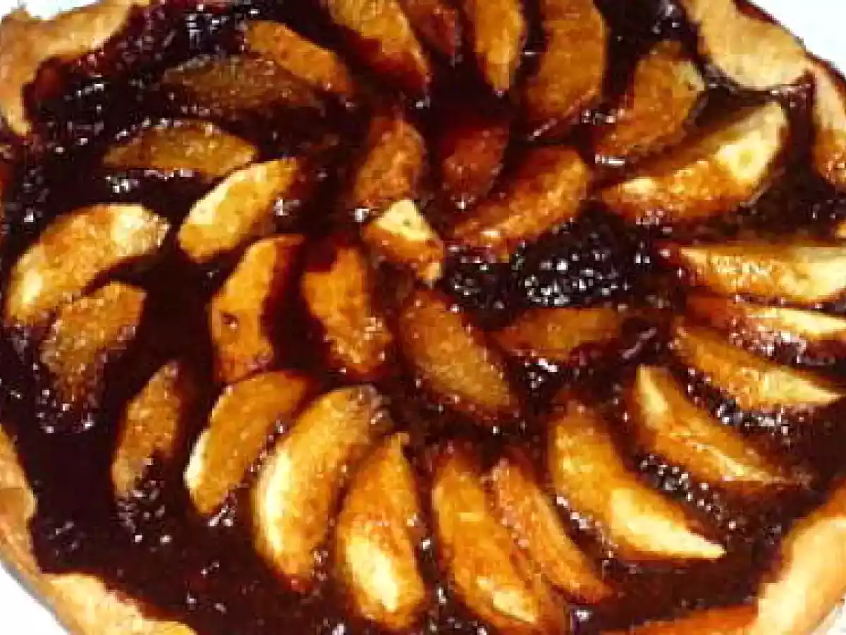 TARTE POMMES CHOCO ET CARAMEL AU BEURRE SALé