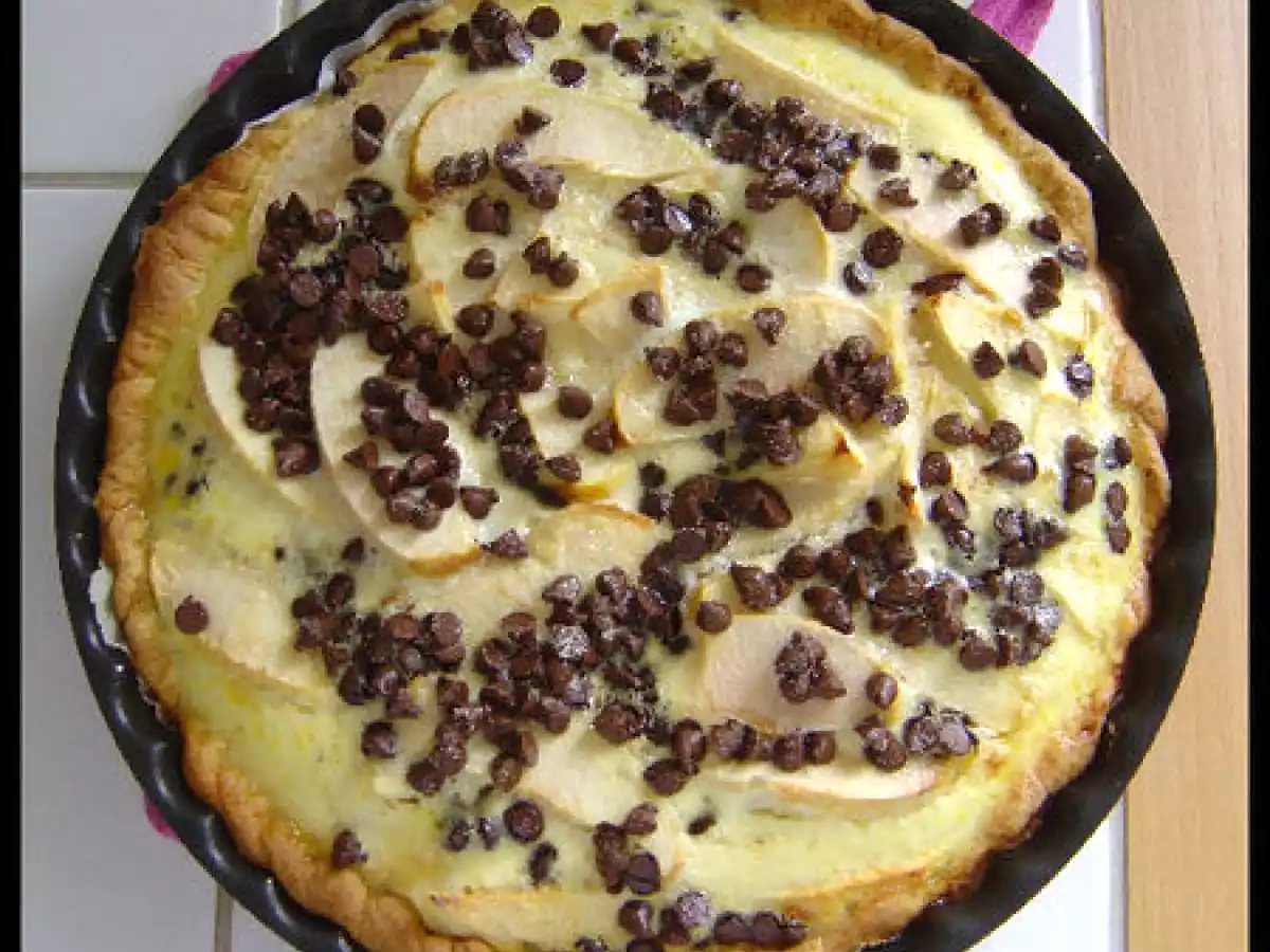 TARTE POMMES ET CHOCOLAT