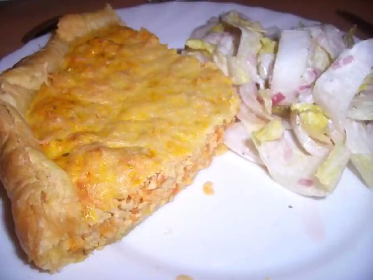 Tarte potiron - carottes à la Vache Qui Rit