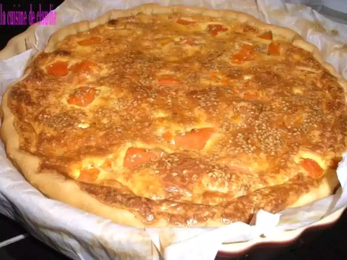 Tarte potiron-sardine au sésame - photo 2