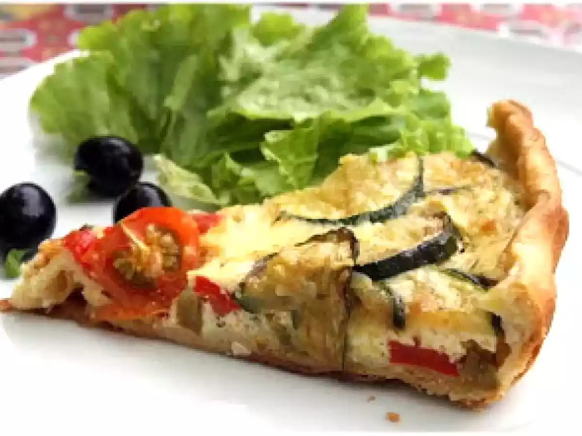 Tarte provençale aux légumes et au chèvre