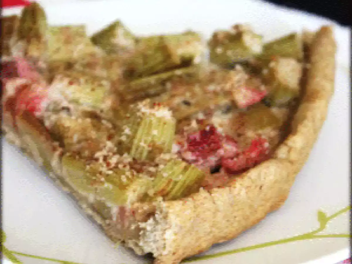 Tarte rhubarbe-amande à ma façon