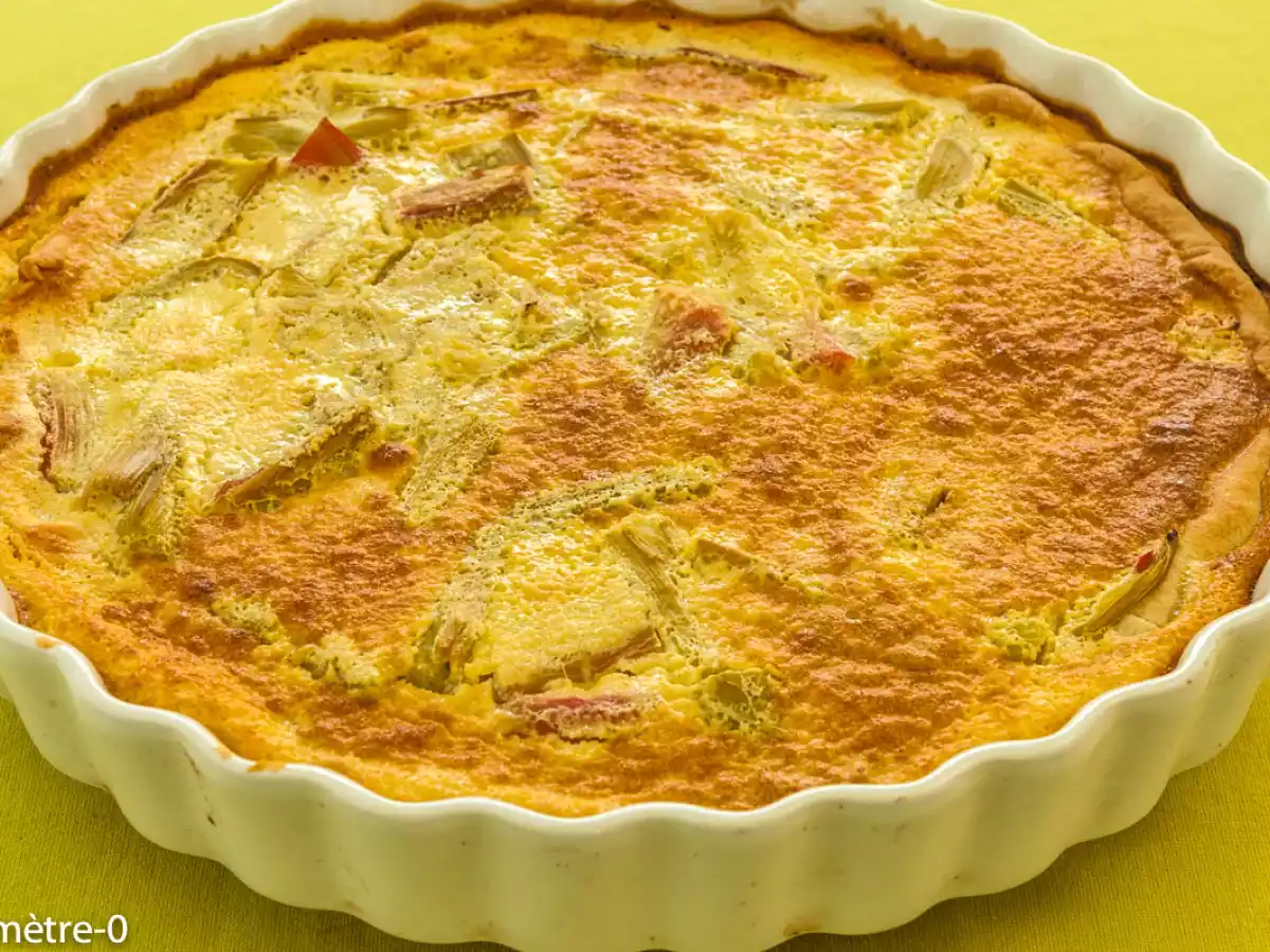 Tarte rhubarbe amandes