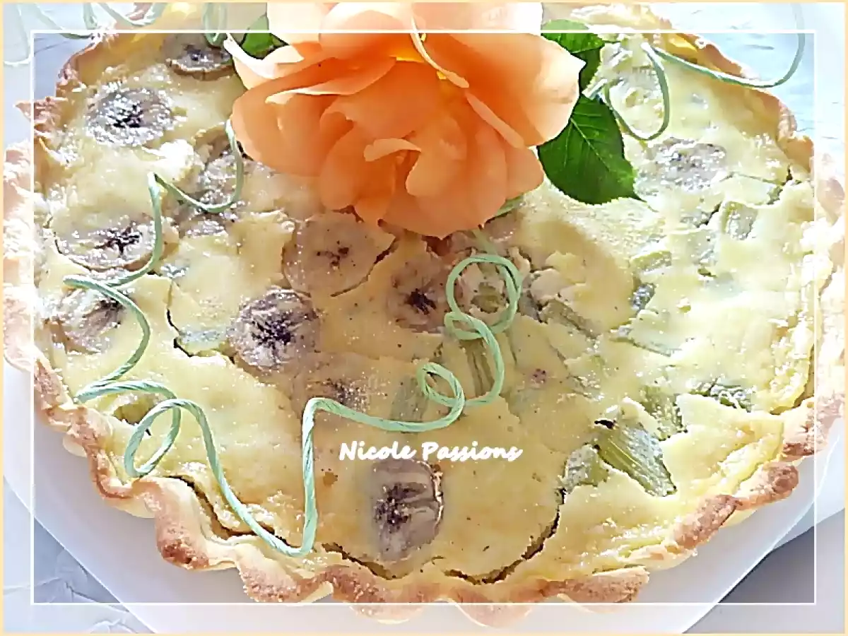 tarte rhubarbe bananes