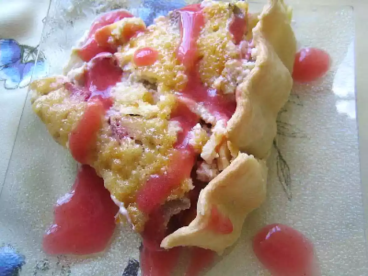 Tarte rhubarbe mascarpone fraise