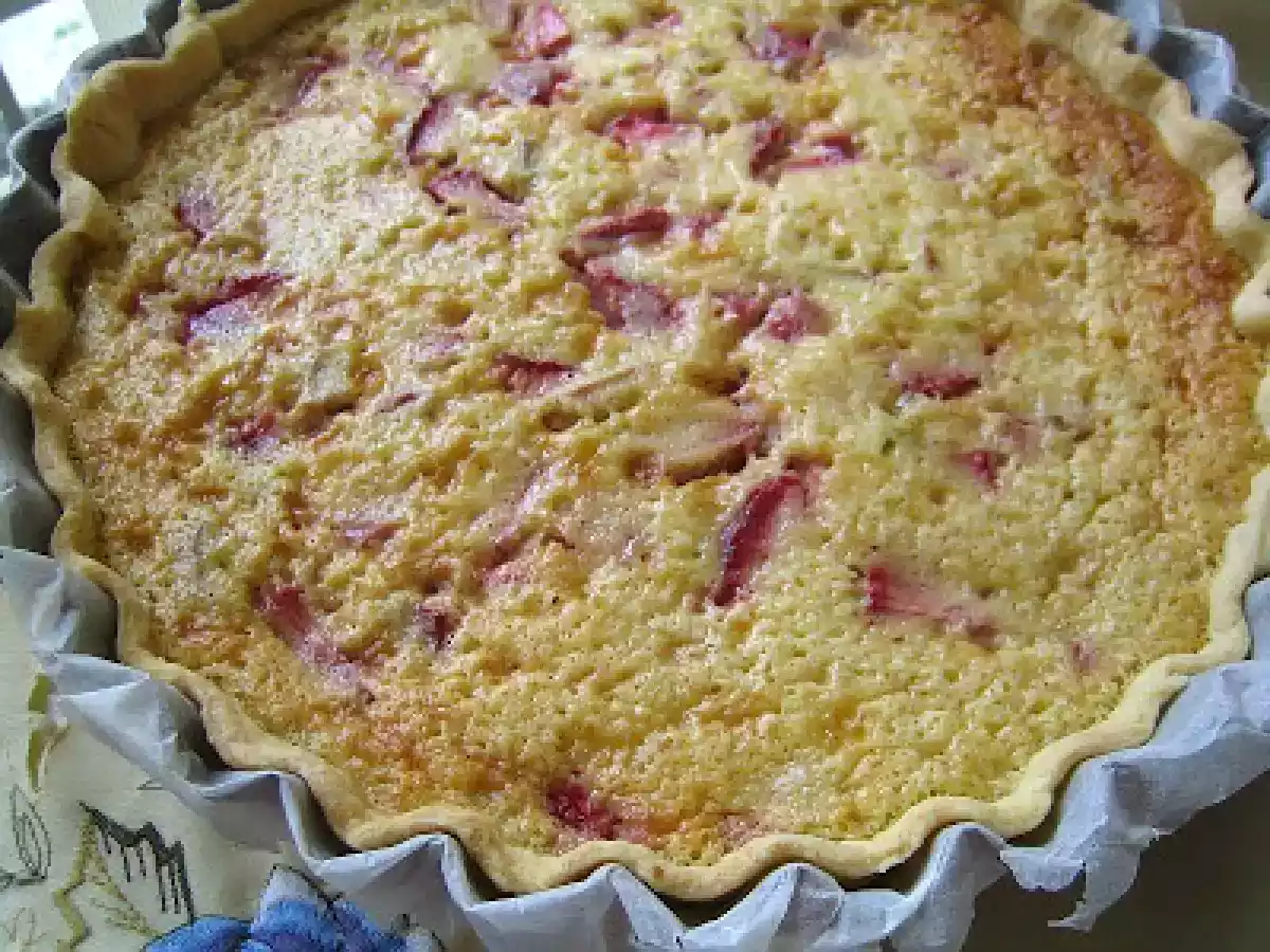 Tarte rhubarbe mascarpone fraise - photo 3