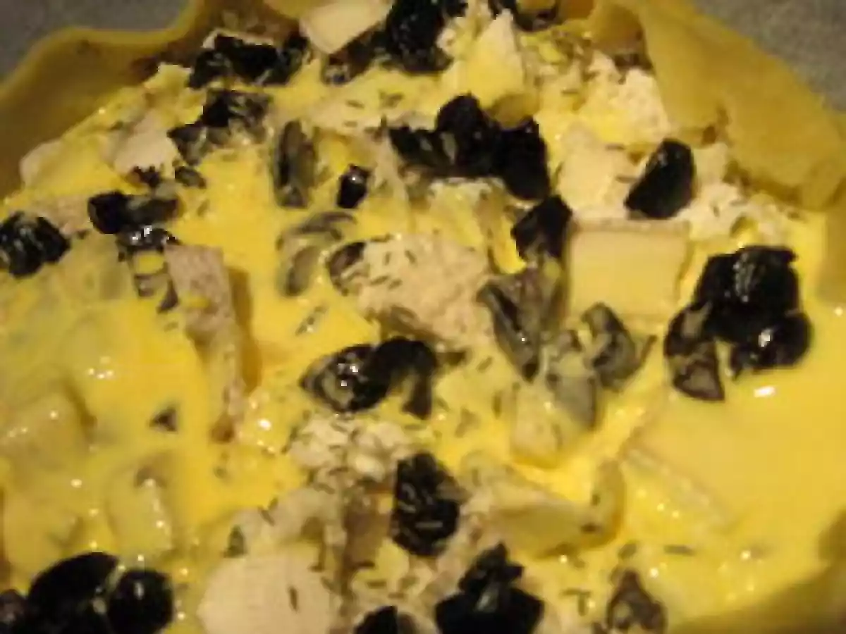 Tarte ricotta, chèvre et olives - photo 2