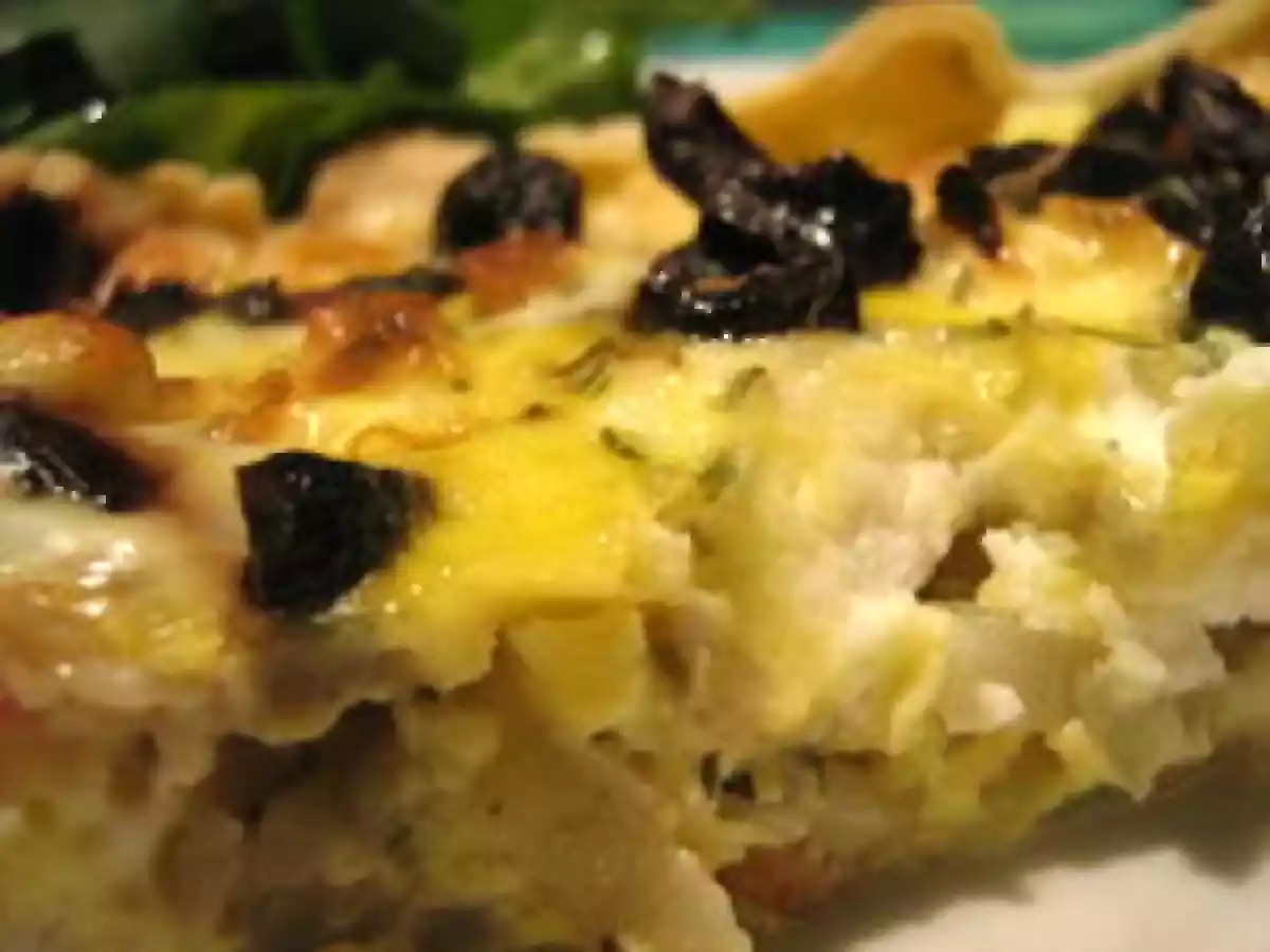 Tarte ricotta, chèvre et olives - photo 3