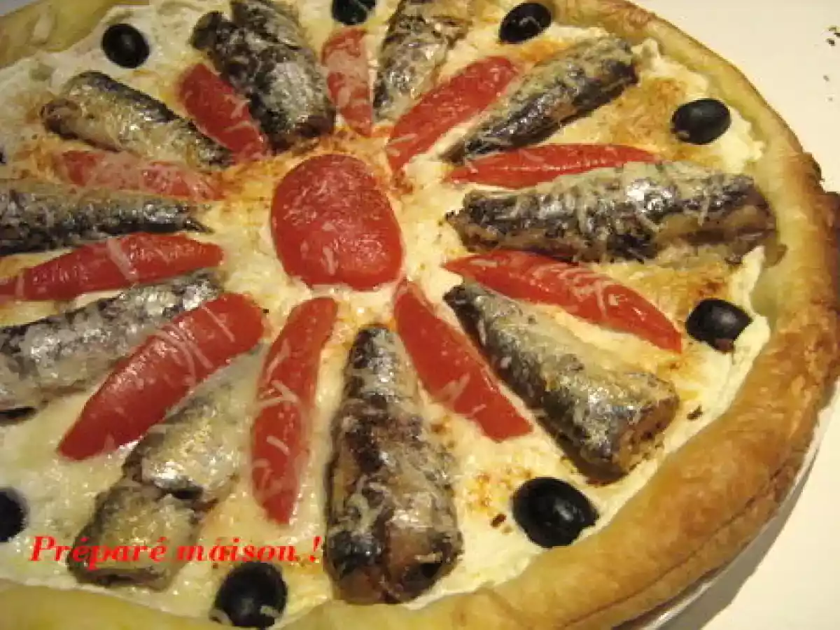 Tarte ricotta et sardines