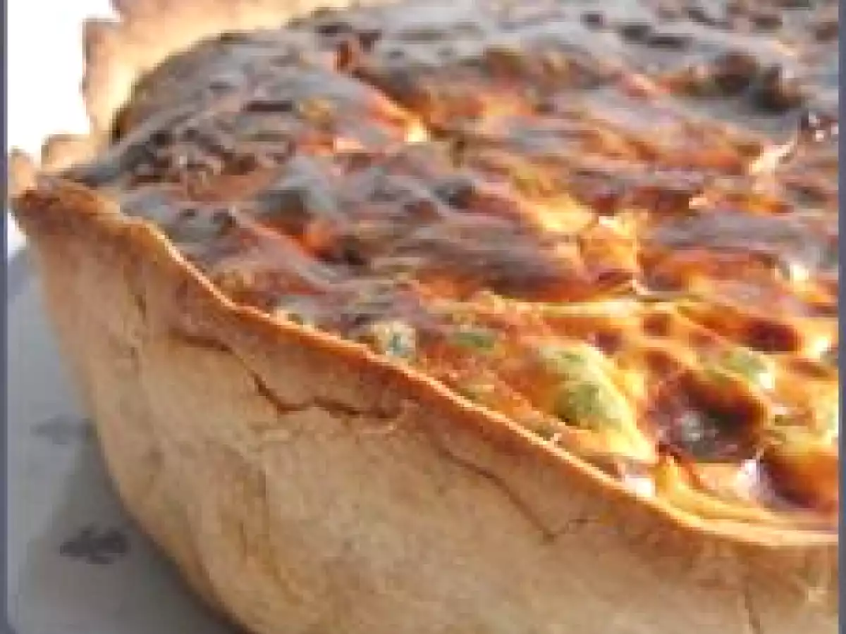 Tarte ricotta - petits pois