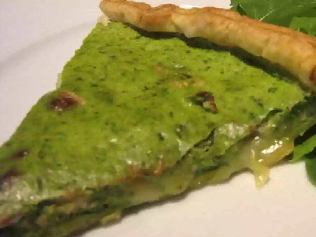 Tarte ricotta, roquette et camembert