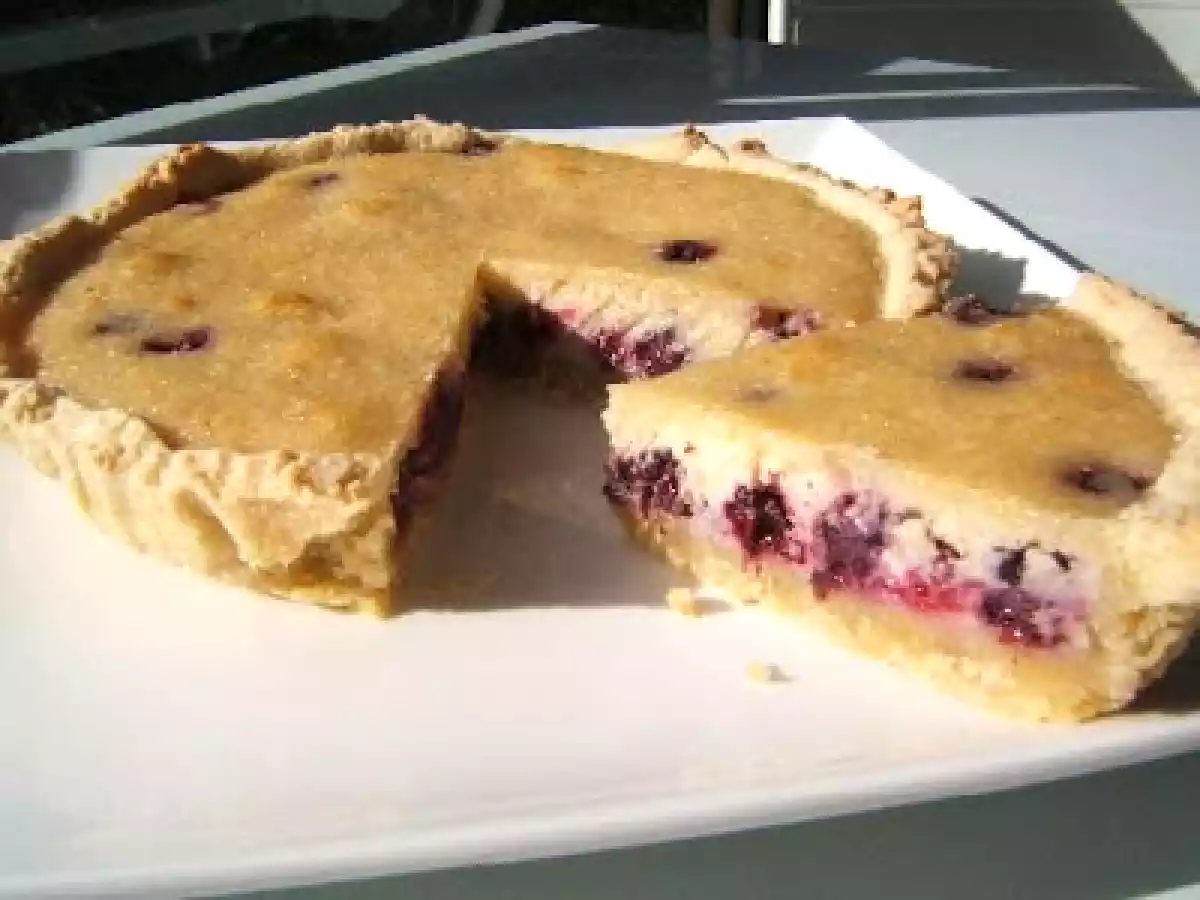 Tarte sablée aux mûres à la crème d'amande