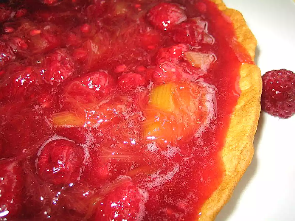 Tarte sablée rhubarbe-framboises!!! - photo 2