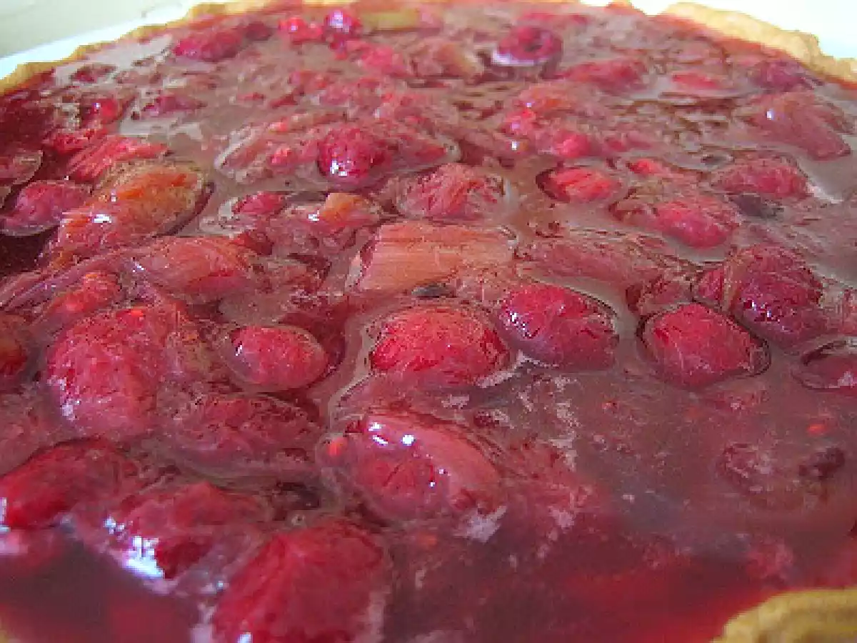 Tarte sablée rhubarbe-framboises!!! - photo 3