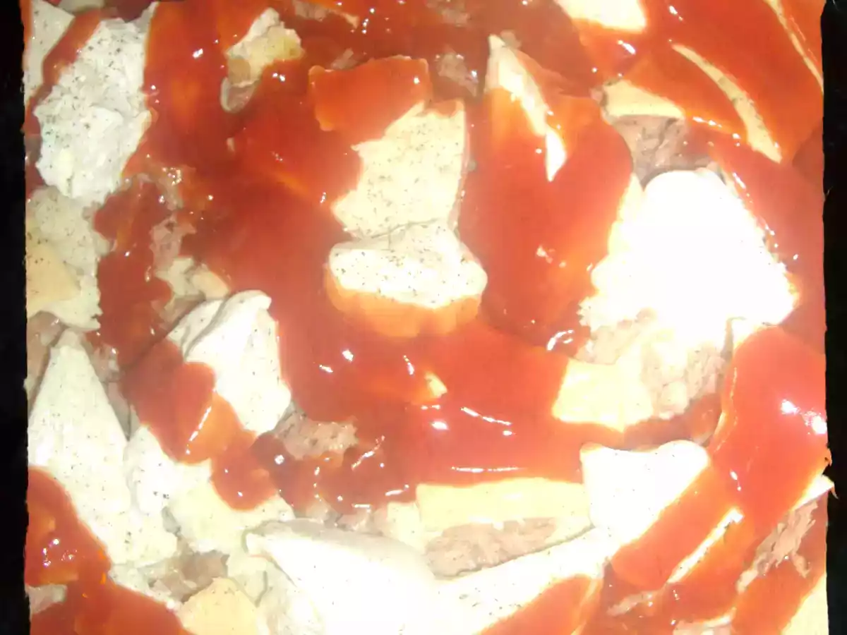 Tarte salé thon 4 fromages - photo 2