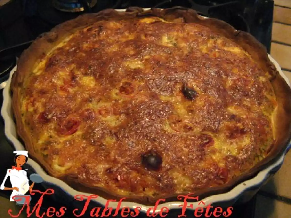 Tarte salée à la truite fumée