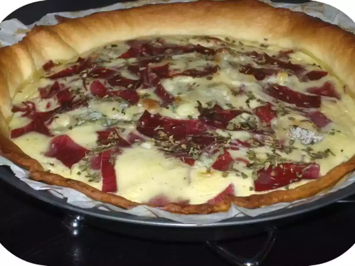 Tarte Salée à la Viande de Grison & Fourme d'Ambert