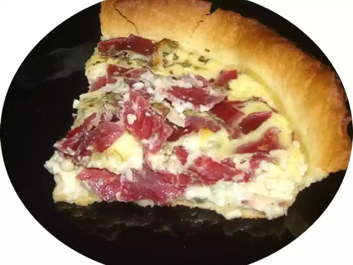 Tarte Salée à la Viande de Grison & Fourme d'Ambert - photo 2