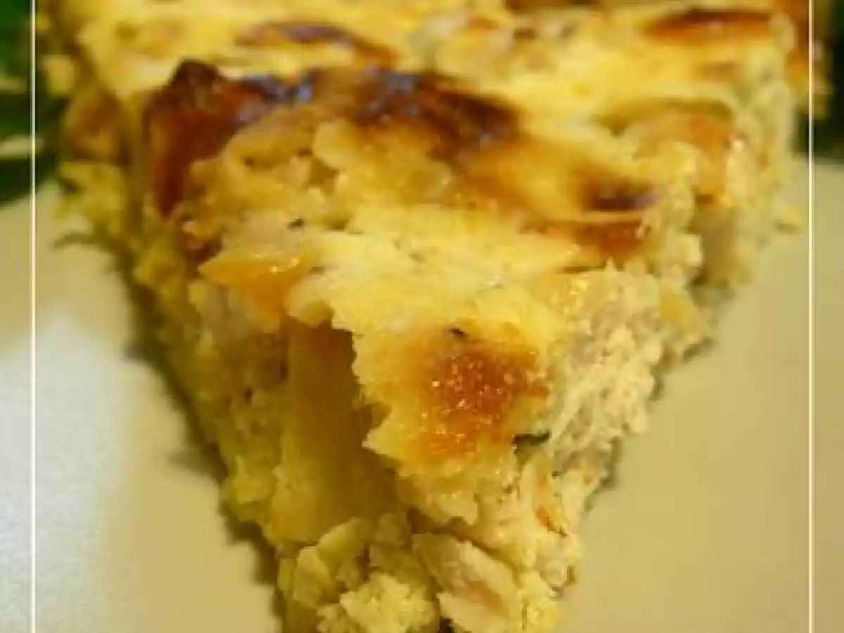 Tarte salée au poulet et pesto