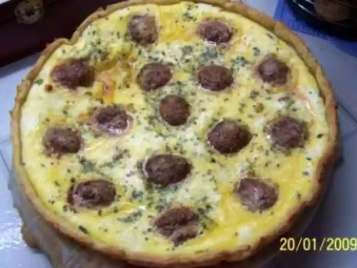 Tarte salée aux pommes de terre.
